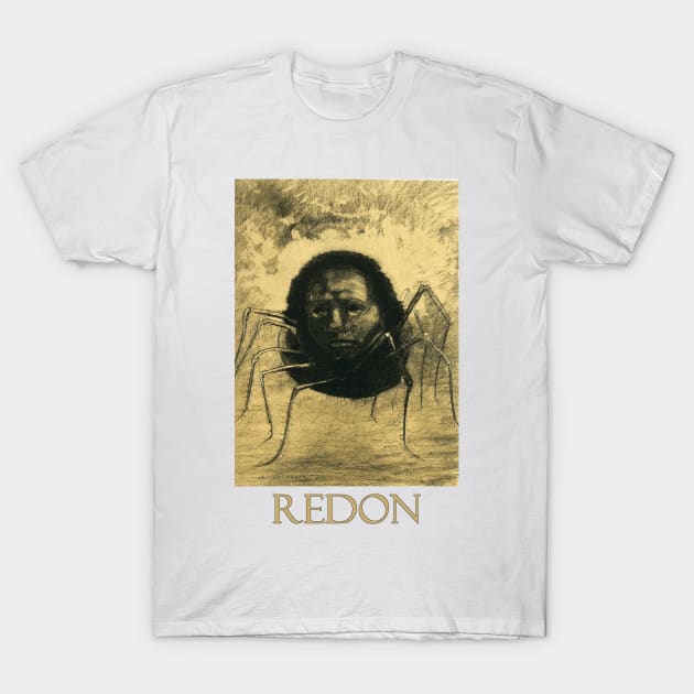 The Crying Spider (1881) by Odilon Redon T-Shirt by Naves